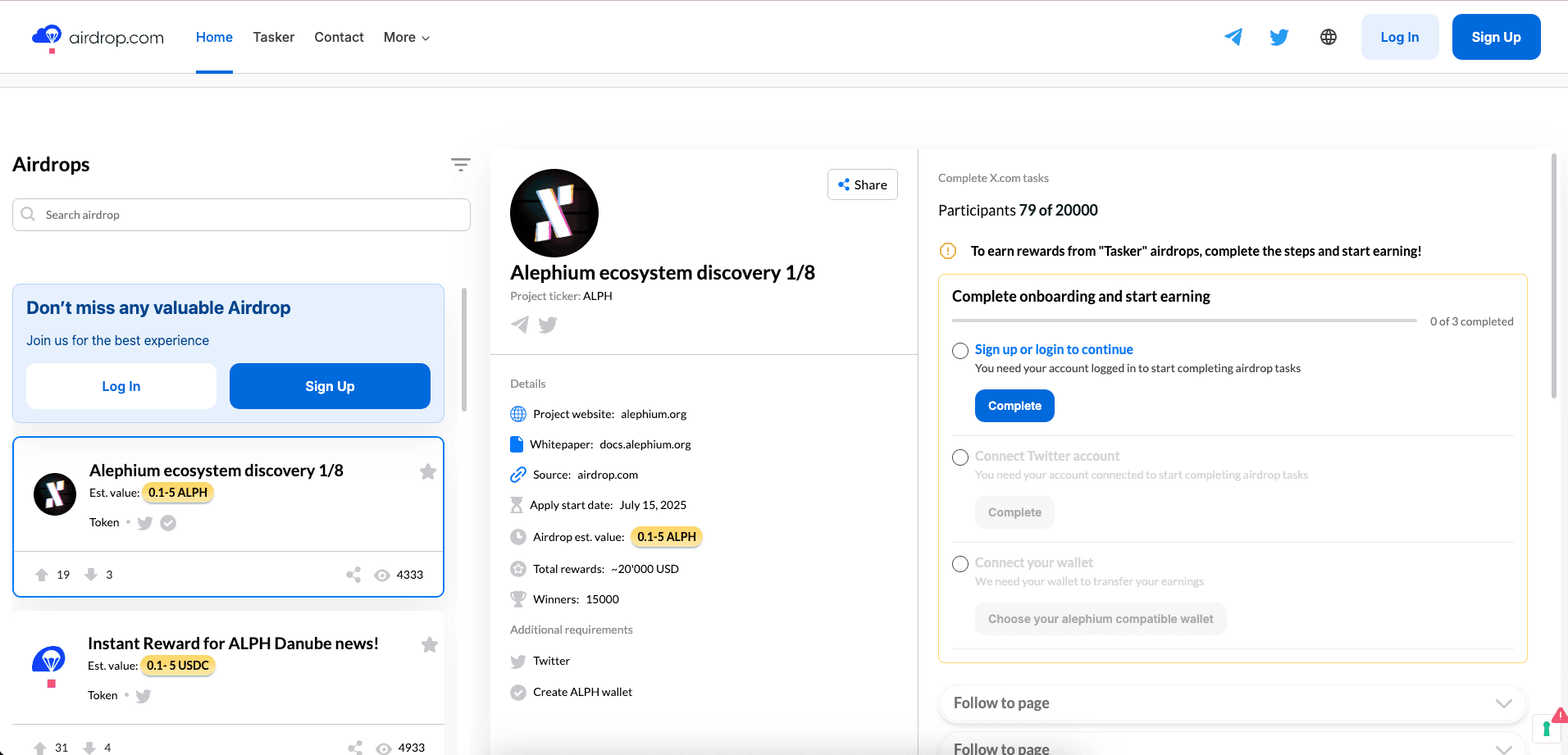 Airdrop - crypto airdrop distribution platform