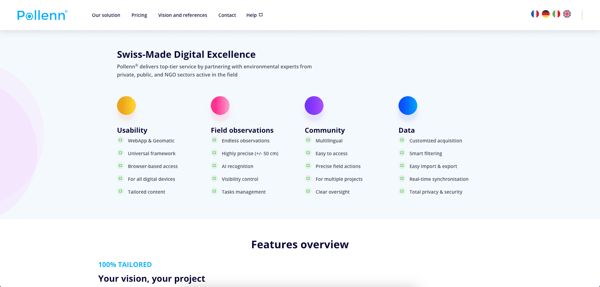 Pollenn - Universal solution for biodiversity monitoring and project management