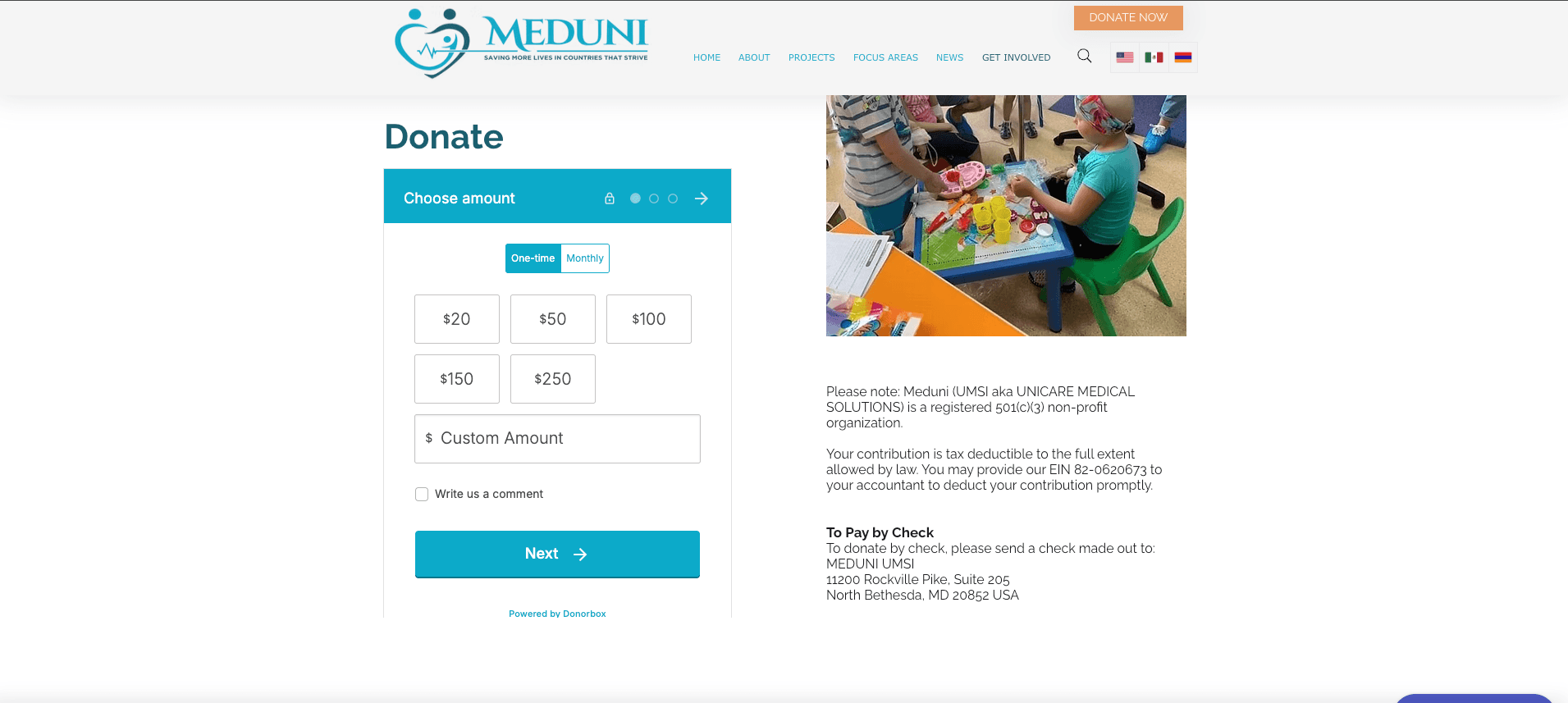 Meduni - Donor management platform gallery image 1