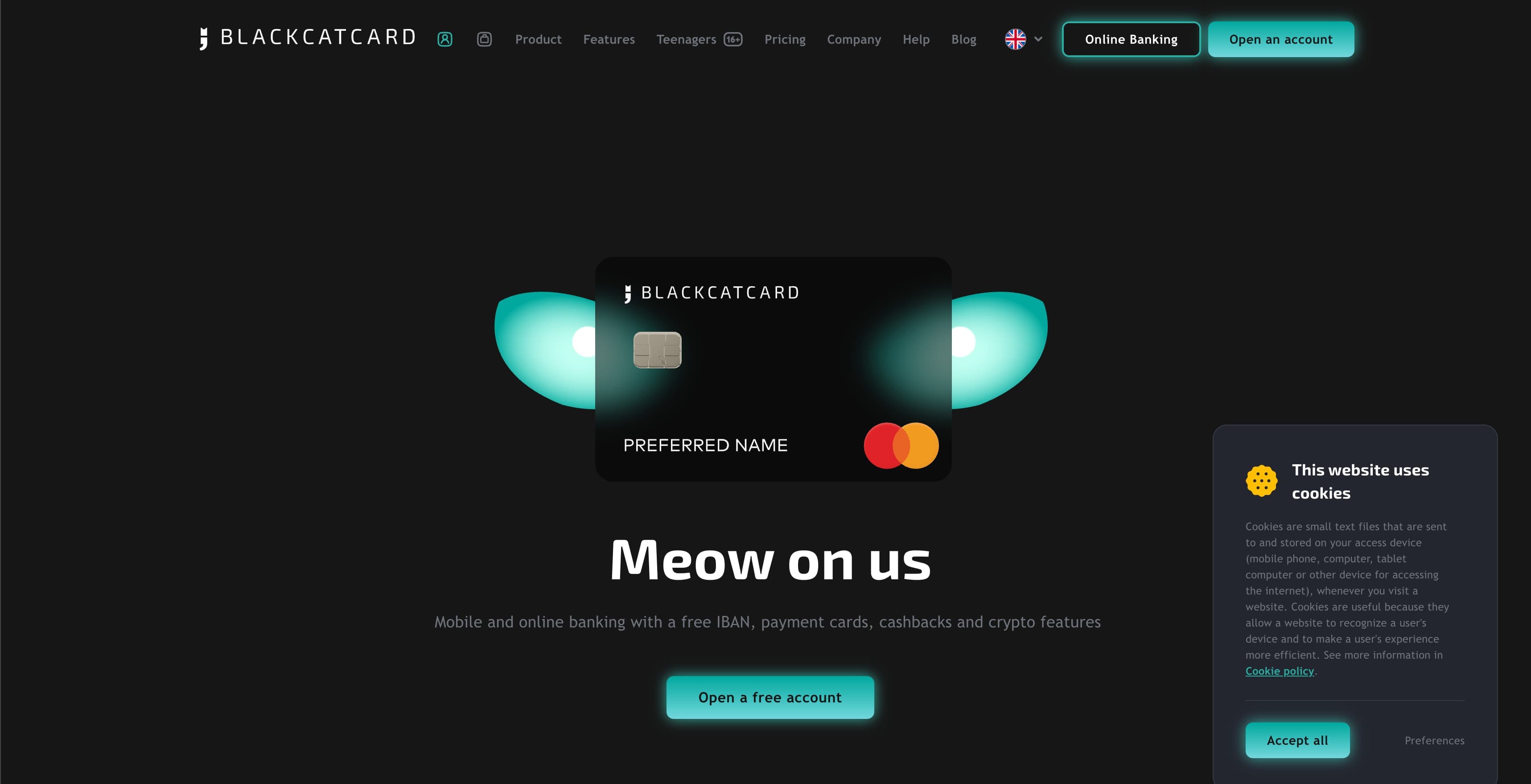 BlackCatCard Mobile App