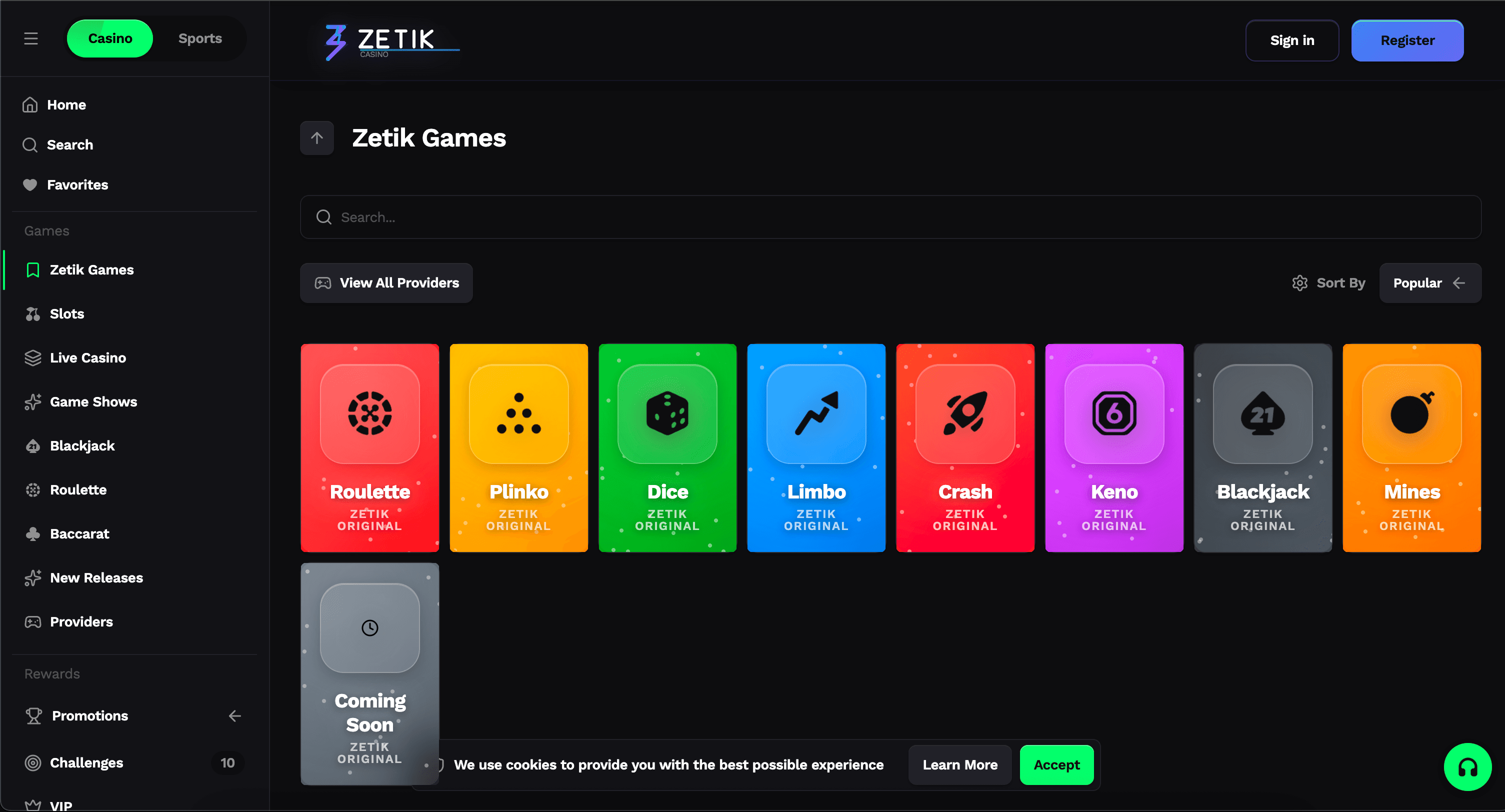 Zetik - Online Casino and Sports Betting Platform gallery image 1