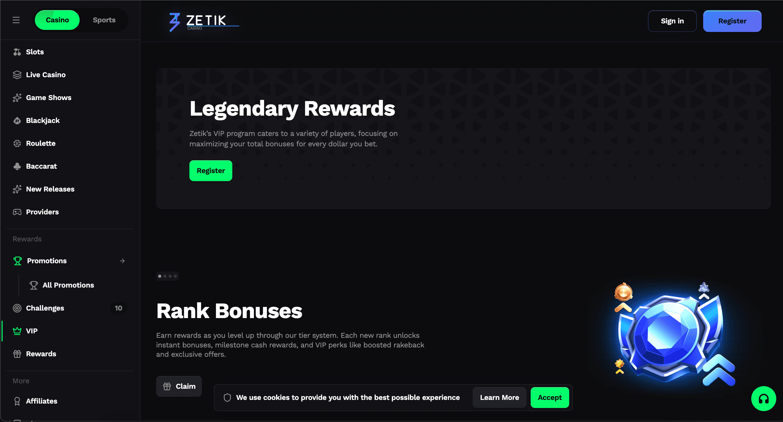 Zetik - Online Casino and Sports Betting Platform gallery image 2