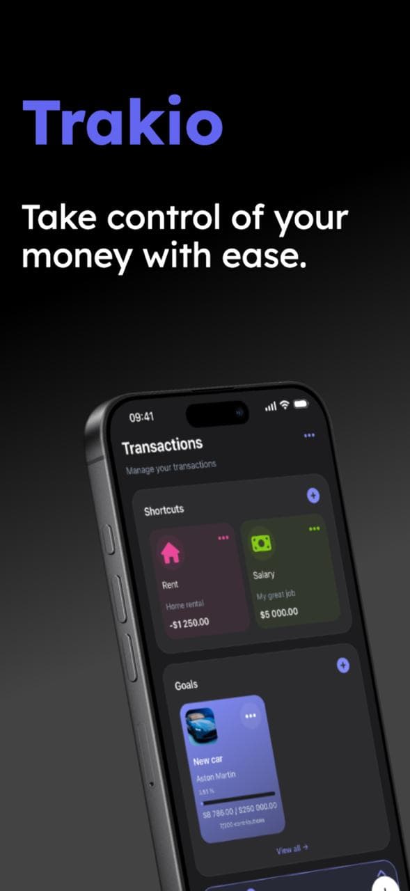 Trakio - Finance Management App